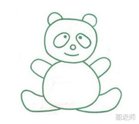 儿童简笔画：可爱小熊猫简笔画教学