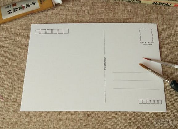 DIY明信片 可爱熊猫手绘明信片
