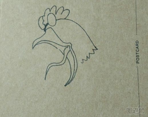 DIY明信片 有趣小鸡手绘明信片