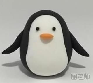 【黏土手工】怎么用黏土制作一个萌萌哒企鹅
