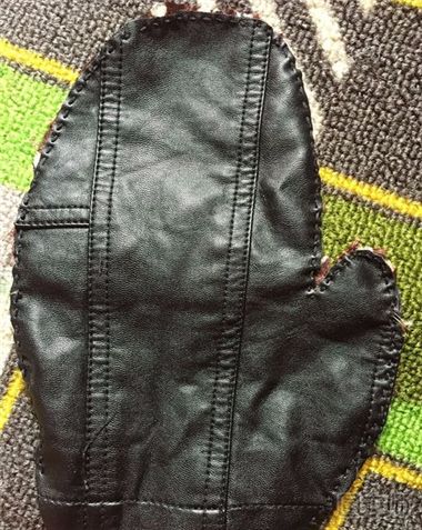 如何改造废旧皮衣 旧皮衣DIY铆钉皮手套方法