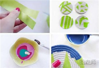 清新简约的麻绳杯垫如何制作 麻绳杯垫制作教程