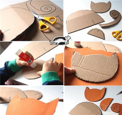 幼儿制作硬纸板小猫 如何制作硬纸板猫咪