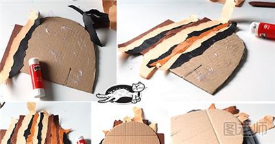 幼儿制作硬纸板小猫 如何制作硬纸板猫咪