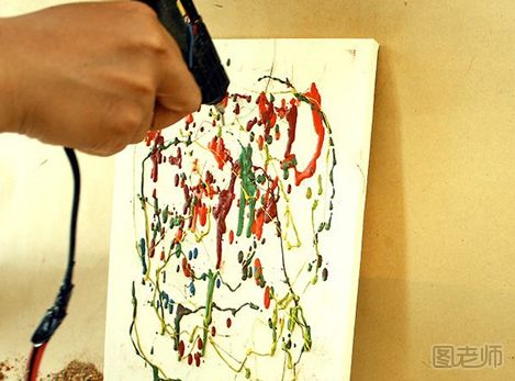 创意手工绘画教程 利用蜡笔手绘热熔画