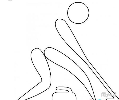 【冰壶运动标志简笔画】怎么画冰壶运动标志简笔画 