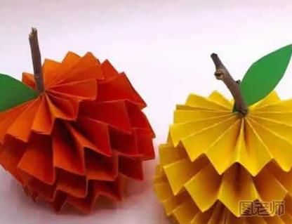 怎么制作折纸苹果  立体苹果折纸图解