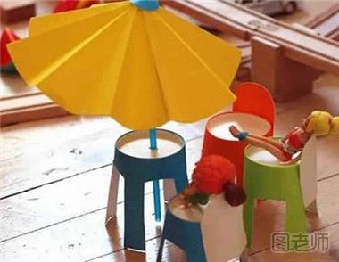 如何制作一个沙滩遮阳伞 玩具滩遮阳伞的制作