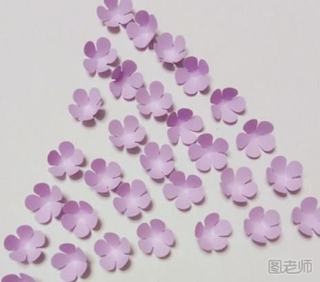 怎么制作卡纸紫荆花束 自制卡纸花束