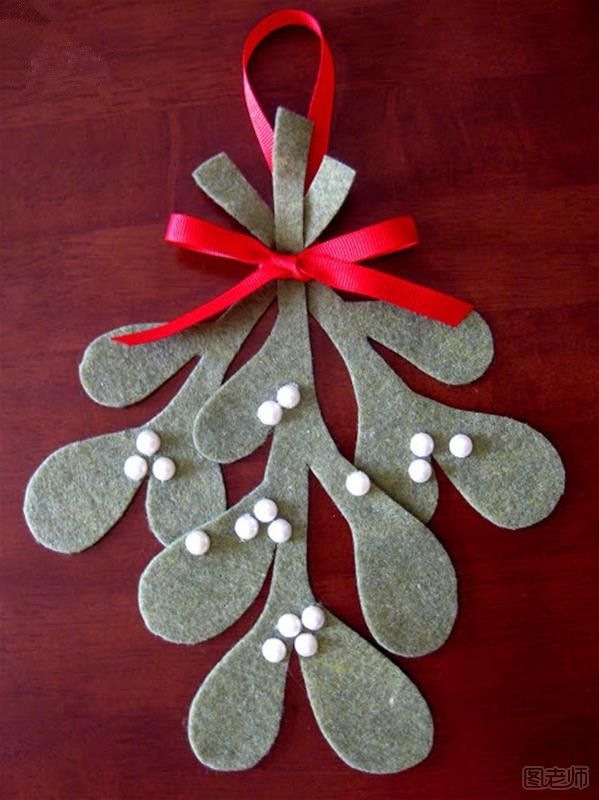 圣诞节小装饰冬青教程  怎么做一个冬青圣诞节小装饰