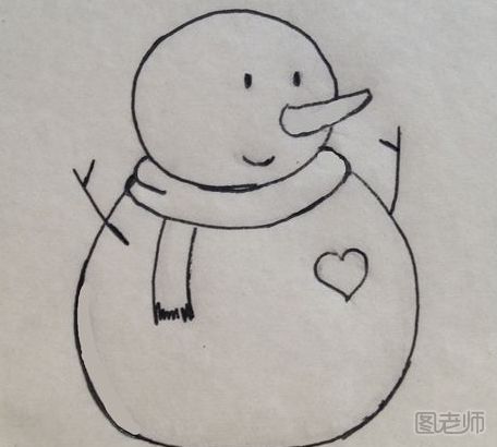 怎么画雪人 雪人简笔画的制作方法