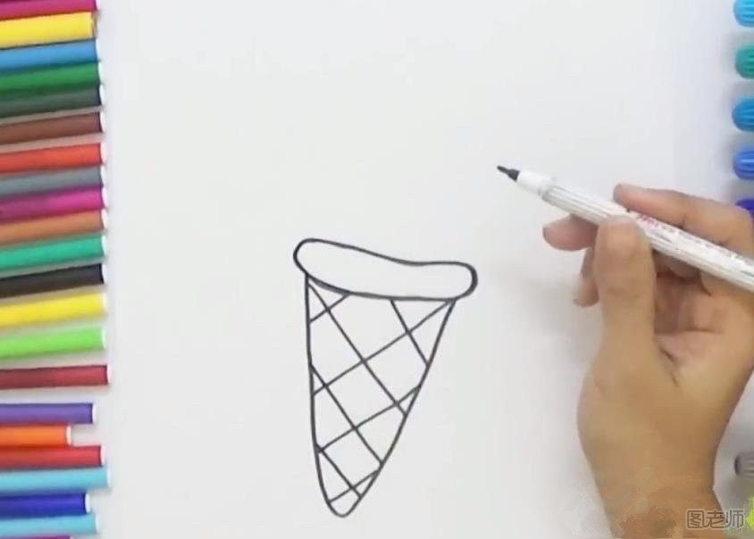 冰淇淋简笔画  冰淇淋的简笔画教程