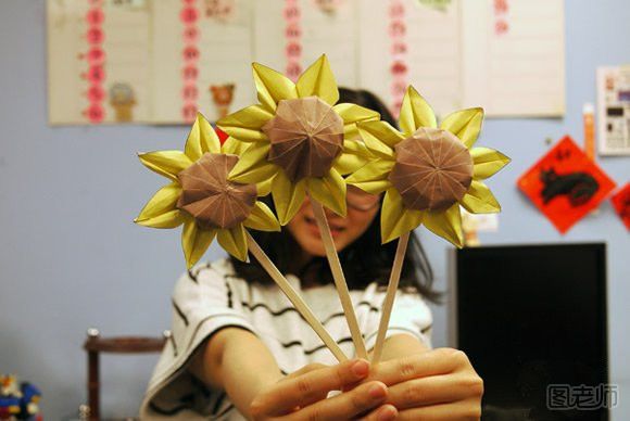 【手工折纸】太阳花折纸教程
