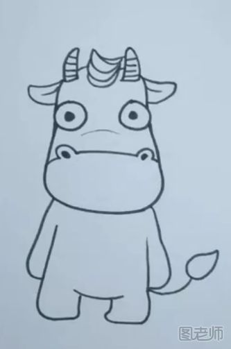 【简笔画】怎样画小牛简笔画   