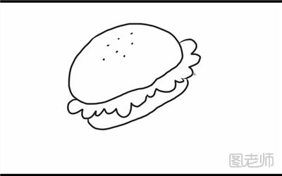 汉堡简笔画怎么画