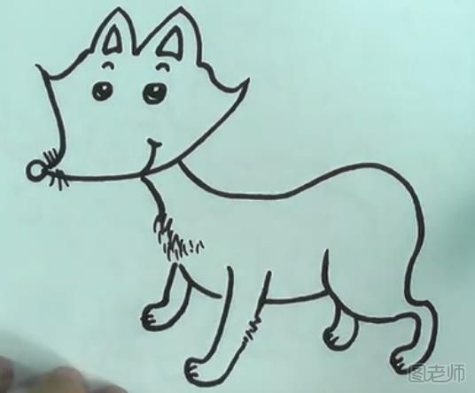 怎么画一只可爱的小狐狸