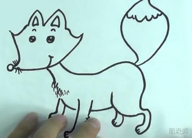 怎么画一只可爱的小狐狸