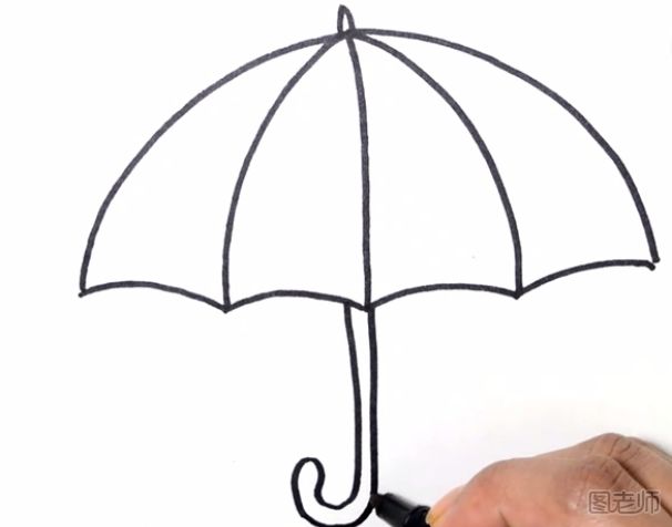伞的简笔画怎么画