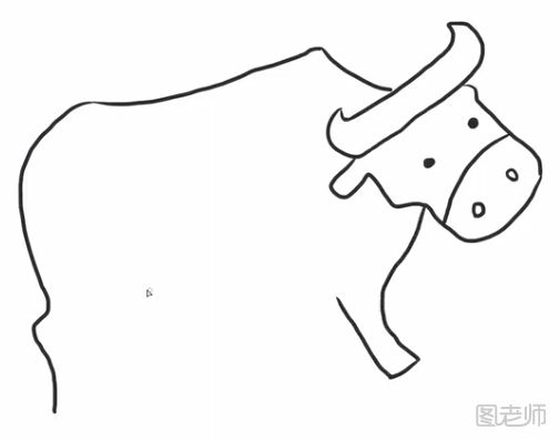 牛的简笔画步骤教程
