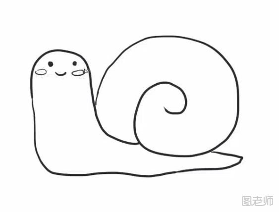 蜗牛怎么画