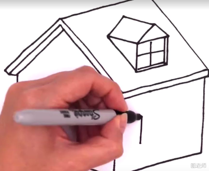 如何制作一幅房子简笔画