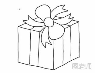 礼品盒的简笔画教程