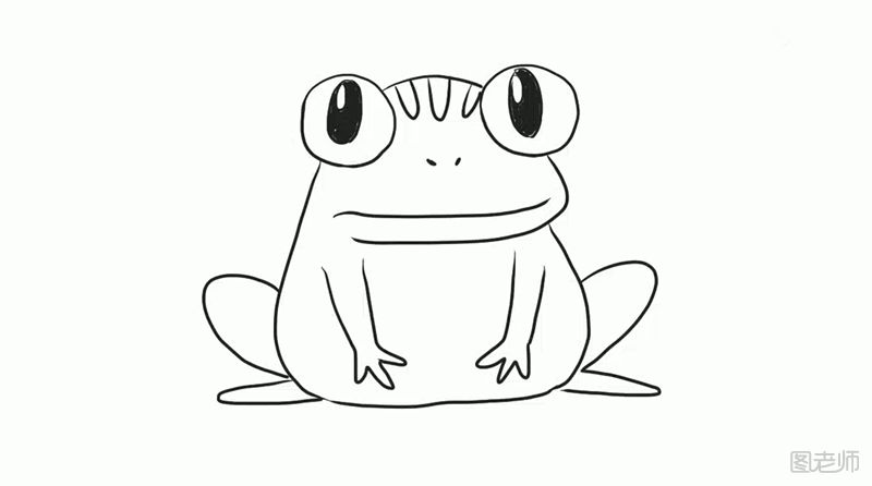 小青蛙简笔画如何制作