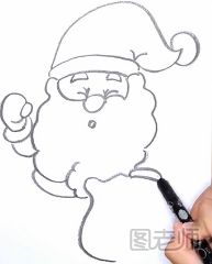 圣诞老人的简笔画教程