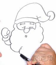 圣诞老人的简笔画教程