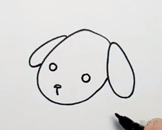 如何制作一幅可爱的小狗简笔画