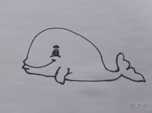 鲸鱼简笔画怎么画？