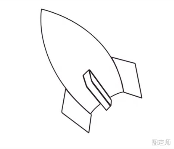 火箭简笔画怎么画？