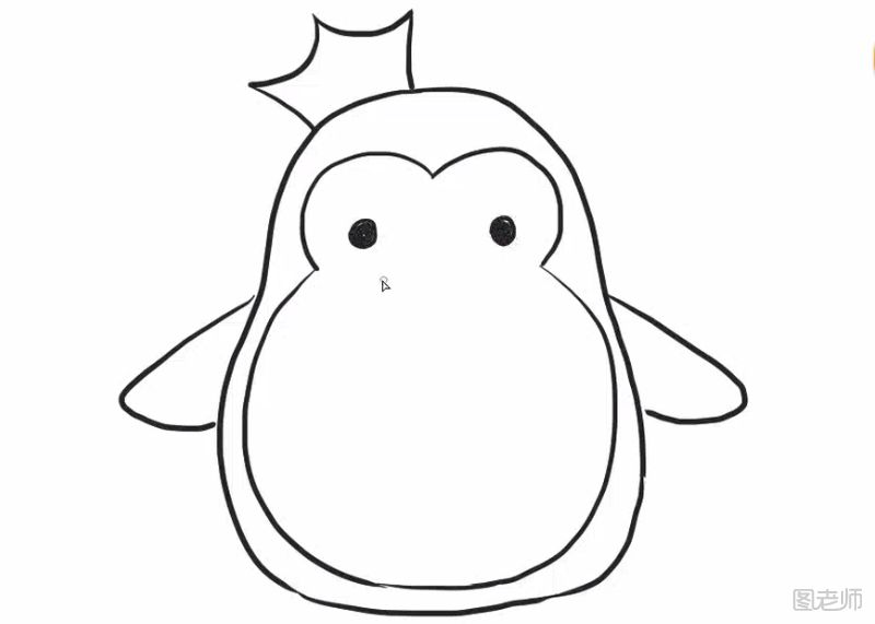 企鹅简笔画教程