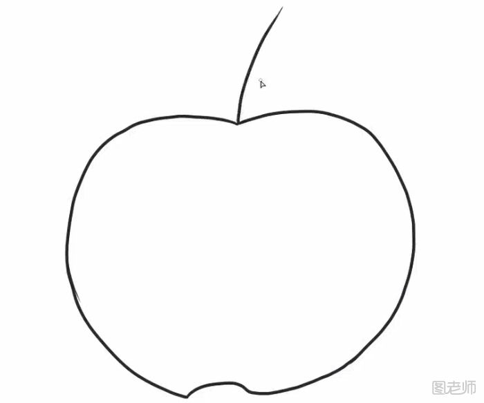 苹果简笔画教程