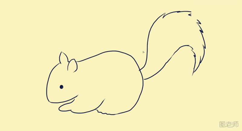 可爱的小松鼠简笔画如何制作