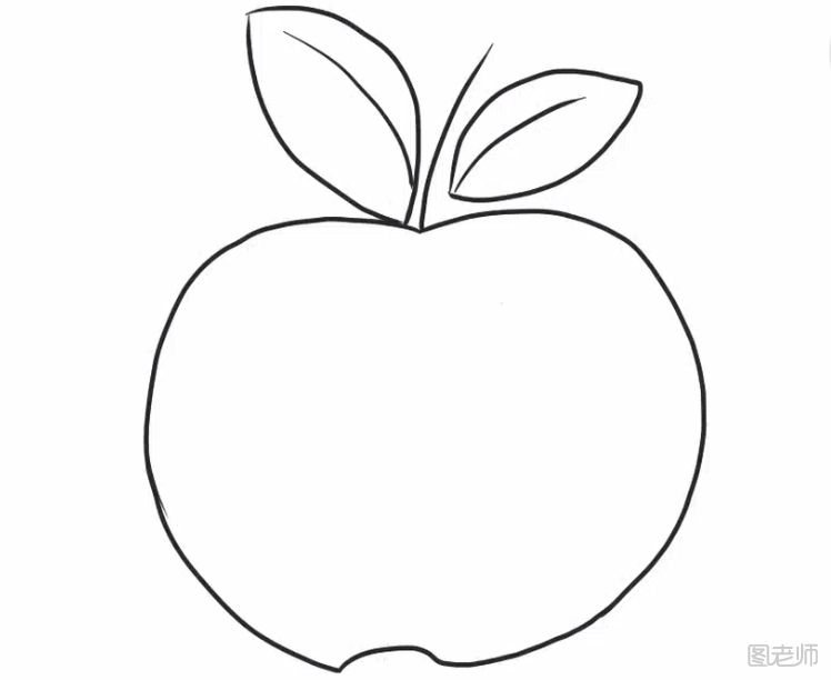 苹果简笔画教程