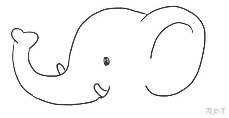 怎么画一只可爱的大象
