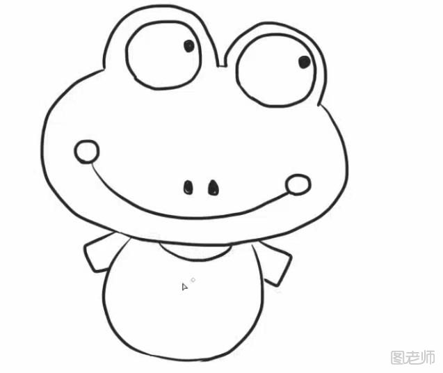 怎么画一只可爱的小青蛙