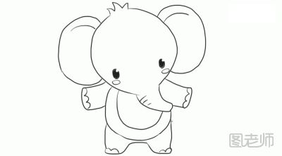 可爱的小象简笔画如何制作