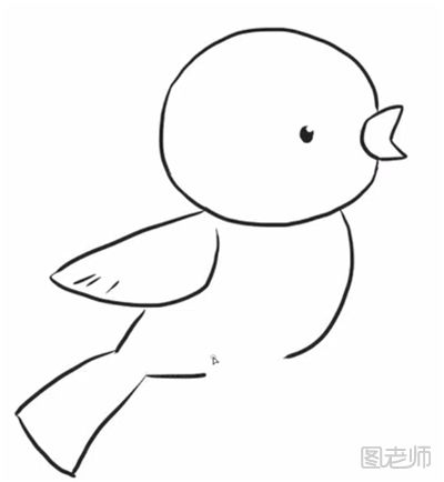黄鹂鸟简笔画教程    怎样画黄鹂鸟简笔画5.png
