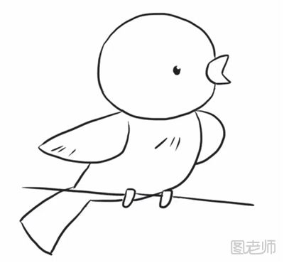 黄鹂鸟简笔画教程    怎样画黄鹂鸟简笔画7.png