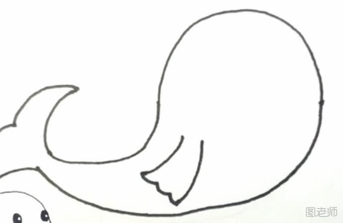 首先我们要画出小海豹的基本体形，有点像一个小逗号  然后画出小海豹的尾巴就像画美人鱼的尾巴一样  画出小海豹的受，也就是海豹的鳍，就像图片中一样  画出海豹的鼻子，三角形下面两个小弯弯就可以了  画出小海豹可爱的眼睛，小海豹的眼睛圆圆的  然后我们要画出小海豹的胡须不要忘了还有一点小点点  最后我们要给小海豹的尾巴和鳍上画出一些褶皱，我们的一只可爱的小海豹就画好了，是不是很可爱呢?