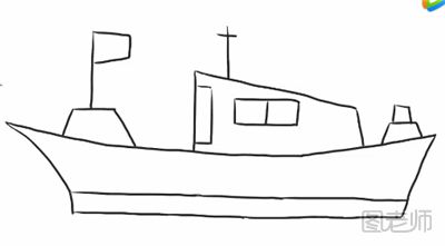 【图】渔船简笔画教程,渔船简笔画怎么画