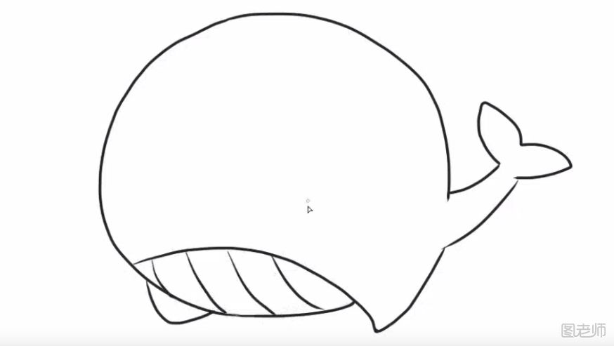 Q版小鲸鱼简笔画教程