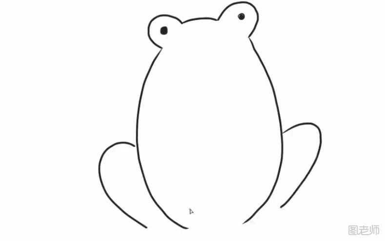 简单的小青蛙简笔画教程