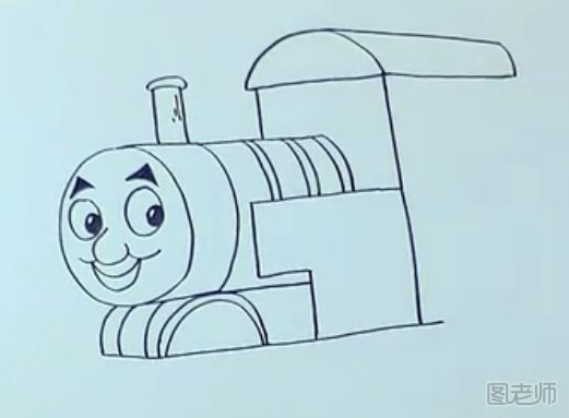 【图】托马斯小火车简笔画教程,托马斯小火车