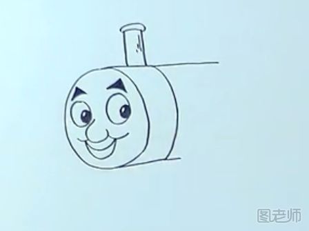 托马斯小火车简笔画怎么制作