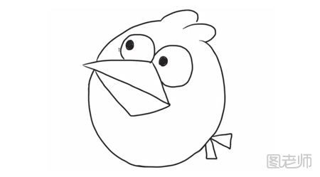 【图】愤怒的小鸟简笔画怎么画,愤怒的小鸟简
