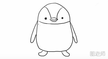 小企鹅简笔画步骤教程