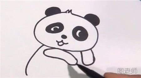 大熊猫简笔画图解教程